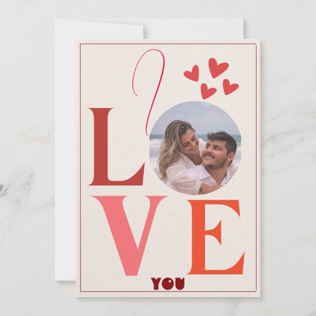 I Love You Valentines Day Carte cadeau (Devant)