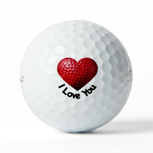 I Love You Valentine's Day Golf Balls