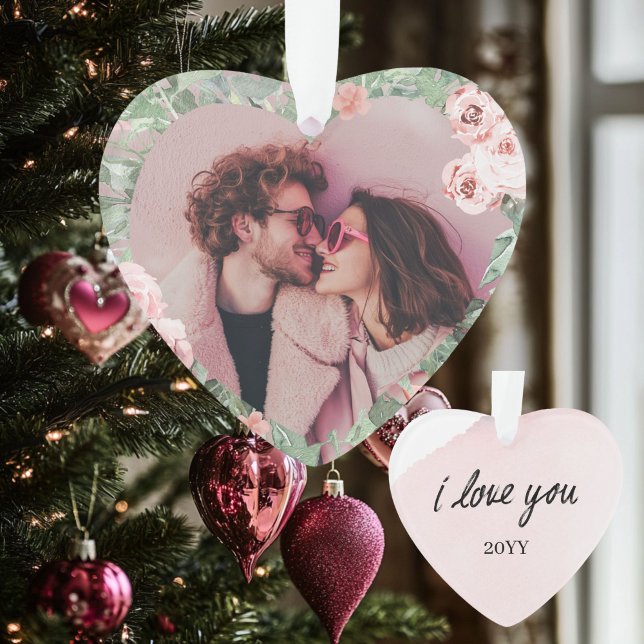 I Love You Valentines Day Heart Shaped Ornament (Creator Uploaded)