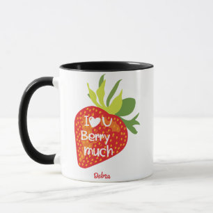 I love you valentine's day Strawberry Design Mug