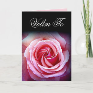 I LOVE YOU Volim Te Croatian Card