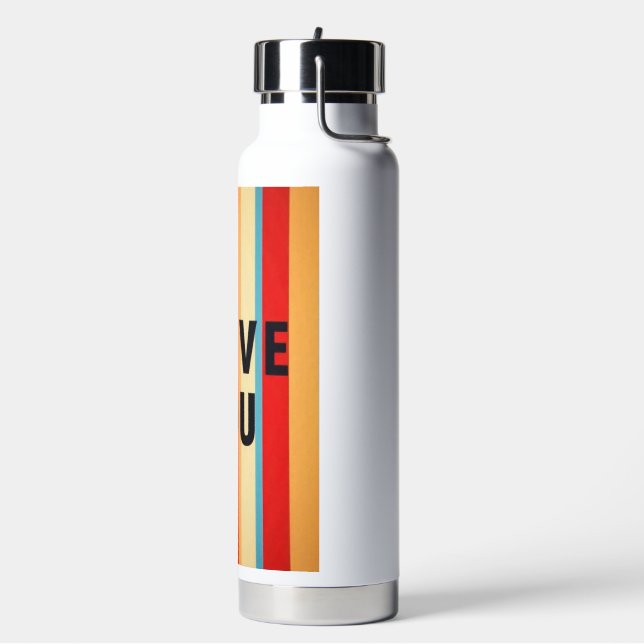 I Love you  Water Bottle (Left)