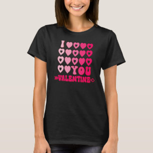 I Love You XOXO Heart  Valentines Day Men Women Co T-Shirt