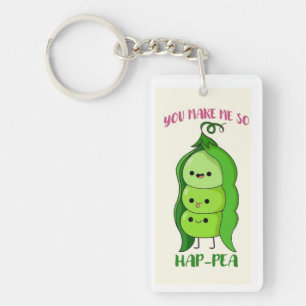 I love you, you make me happy keychain