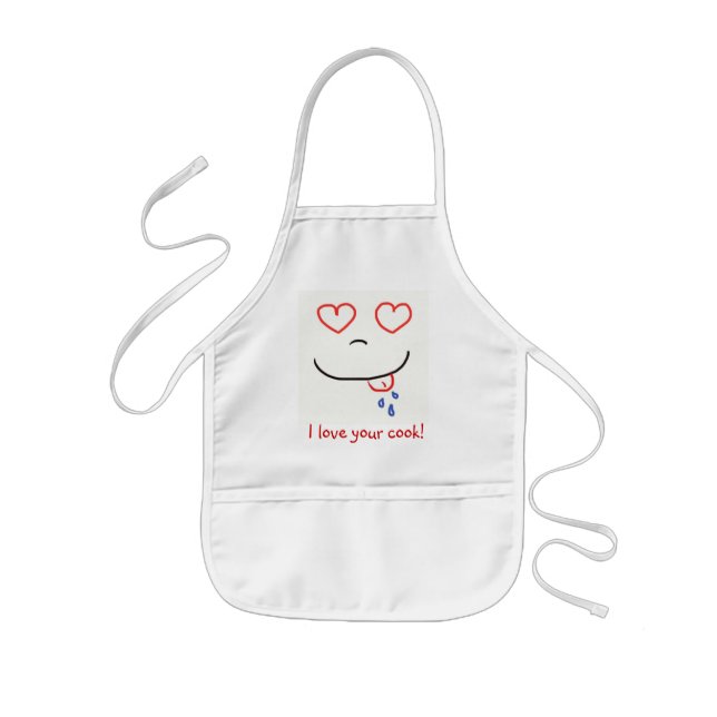 I love your cook! kids apron (Front)