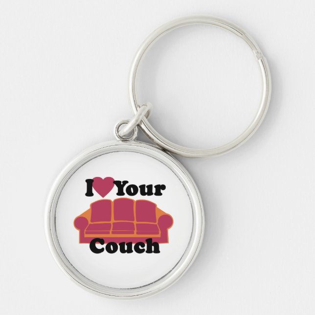 I Love Your Couch Keychain (Front)