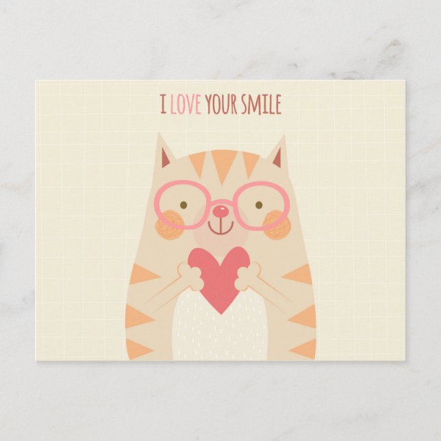 I Love Your Smile Postcard (Front)