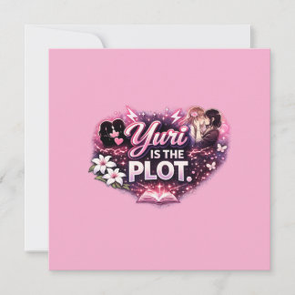 I Love Yuri | Kawaii Girls’ Love Anime Aesthetic Invitation