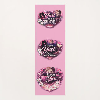 I Love Yuri | Kawaii Girls’ Love Anime Aesthetic  Yoga Mat