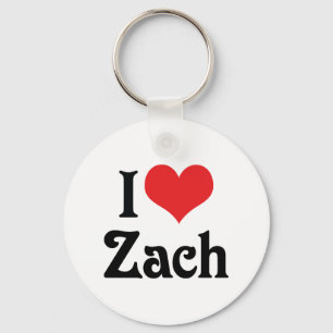 I Love Zach Keychain