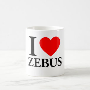 I Love Zebus Coffee Mug