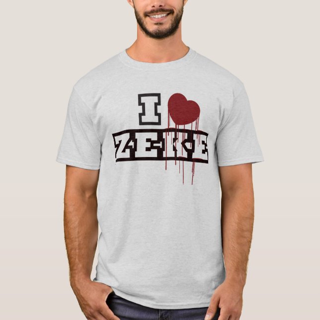 I Love Zeke T-Shirt (Front)