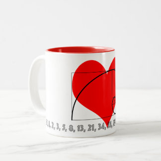 I Love Zero, One, and Fibonacci Mug