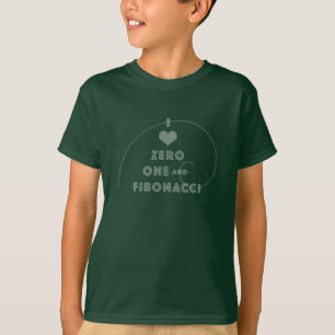 I Love Zero, One, and Fibonacci T-Shirt