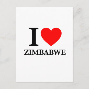 I Love Zimbabwe Postcard