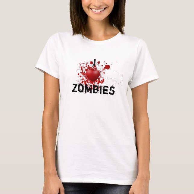 I love zombies T-Shirt (Front)