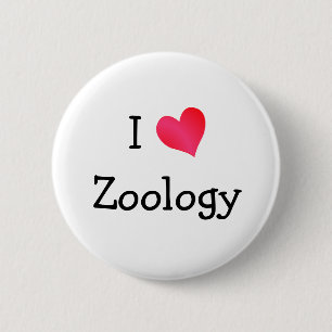 I Love Zoology 2 Inch Round Button