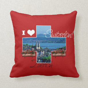 I love Zuerich, Switzerland - Pillow