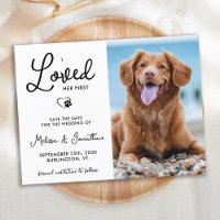 I Loved Her First Custom Photo Pet Dog Wedding 
