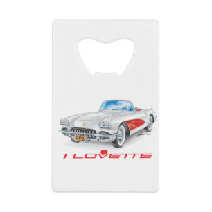 I LOVETTE UNIQUE CAR DESIGN CREDIT CARD BOTTLE OPENER
