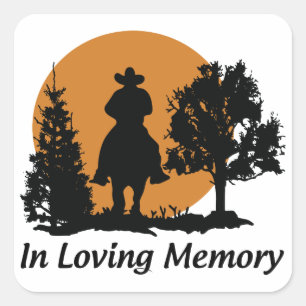 I Loving memory Square Sticker