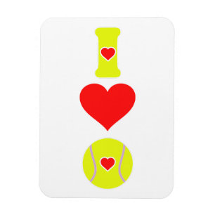 I lovw tennis magnet