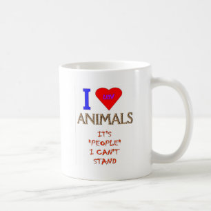 I LUV ANIMALS COFFEE MUG