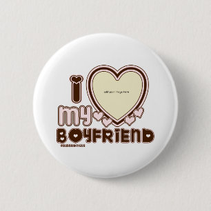 i luv brown bf 2 inch round button