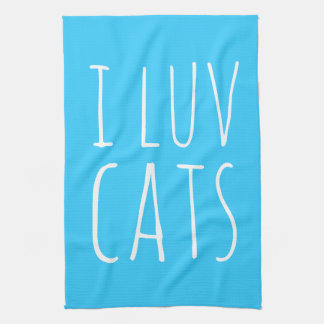 I Luv Cats Kitchen Towel
