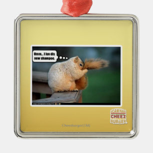 I luv dis new shampoo metal ornament