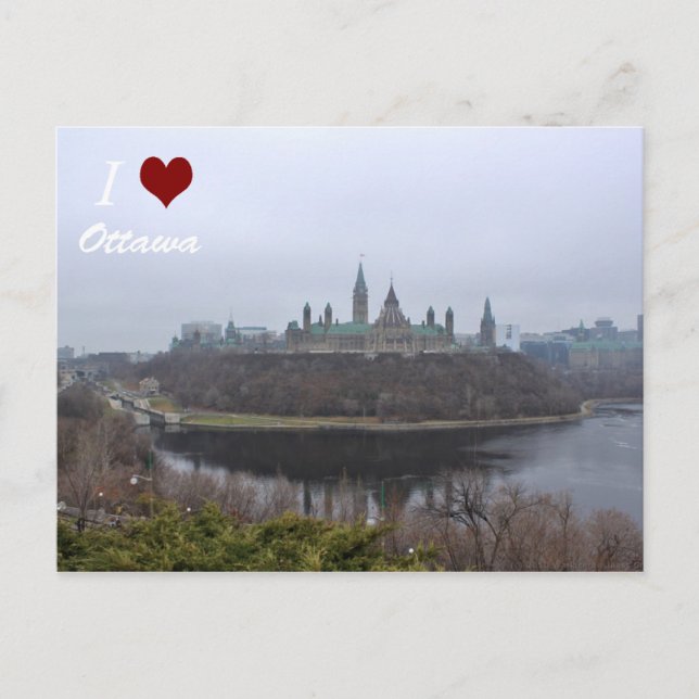 I luv Ottawa postcard of Parliament Hill (Front)