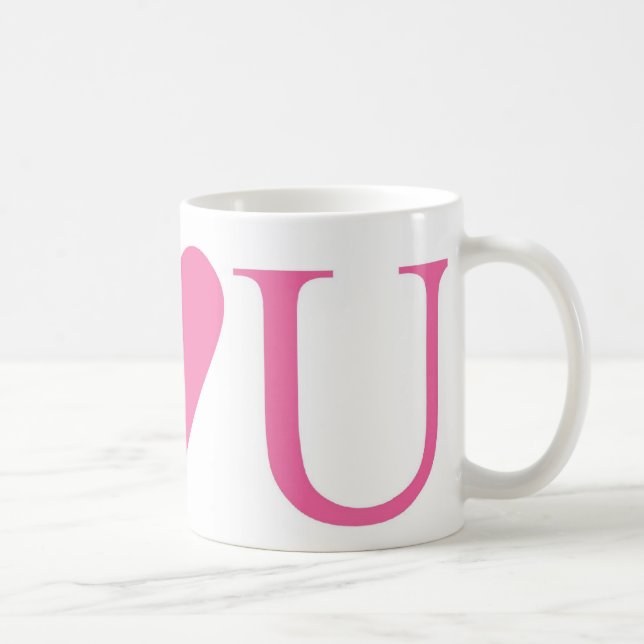 I LUV U COFFEE MUG (Right)