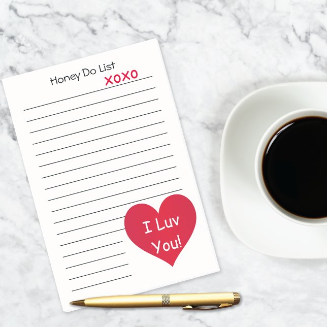 I Luv You Honey Do List Post-it Notes (Creator Uploaded)