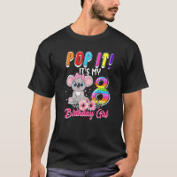 I M 8 Years Old 8th Birthday Koala Girls Pop It