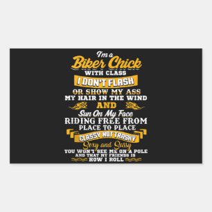 I’m A Biker Chick Gift For Motorbike Lovers Sticker