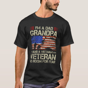 I m A Dad Grandpa And Vietnam Veteran Retro Papa G T-Shirt