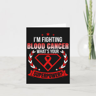 I’m A Fighter Blood Cancer Ribbon Awareness Card