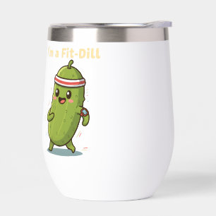 I’m a Fit-Dill! Funny Fitness Pickle Pun Design   