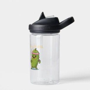 I’m a Fit-Dill! Funny Fitness Pickle Pun Design Water Bottle