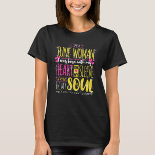 I m a June Woman Birthday Girl Gemini Birth Month T-Shirt