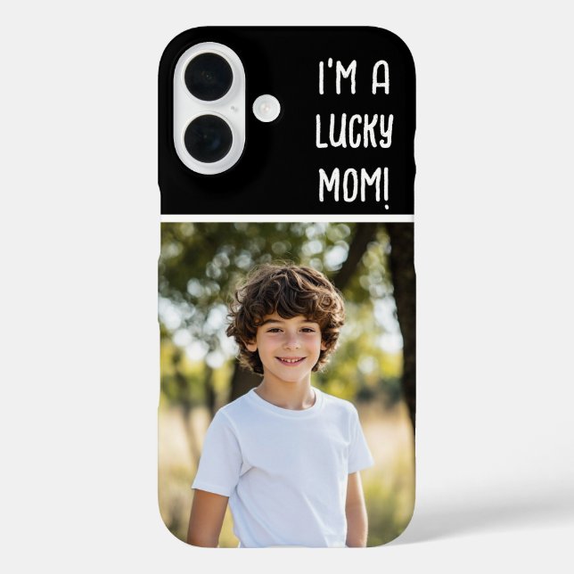I’m a Lucky Mom Photo  Case-Mate iPhone Case (Back)