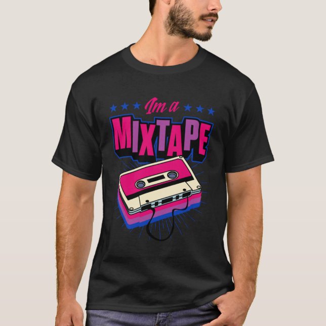 I m A Mixtape  Retro 60s 70s 80s 90s Style Aesthet T-Shirt (Front)