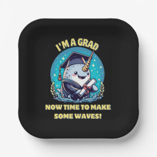 I m a narwhal graduate! Now time to make some wave Paper Plate