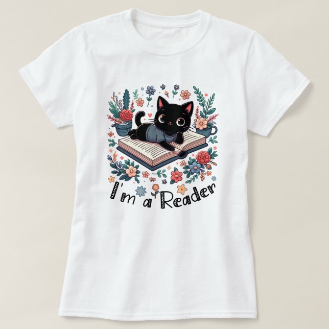 I’m a Reader Book Lover T-Shirt (Design Front)