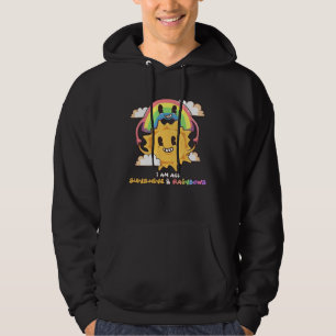 I m All Sunshine and Rainbows Inspirational Positi Hoodie