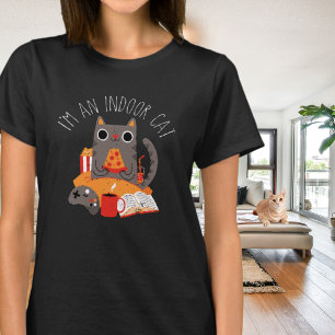I’m an Indoor Cat Cozy Homebody Humour T-Shirt