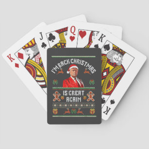 I’m Back, Christmas Is Great Again Trump Election Playing Cards