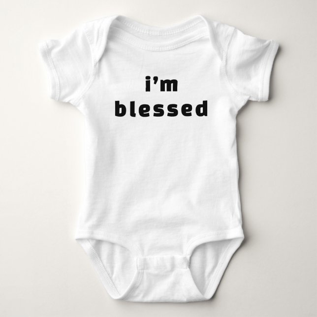 I’m blessed baby bodysuit (Front)