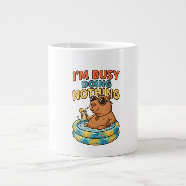 I’m Busy Doing Nothing Funny Capybara Mug (Front)