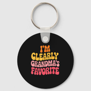 I’m Clearly Grandma’s Favorite Funny Granddaughter Keychain